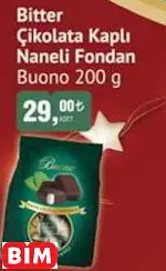 BUONO BİTTER ÇİKOLATA KAPLI NANELİ FONDAN